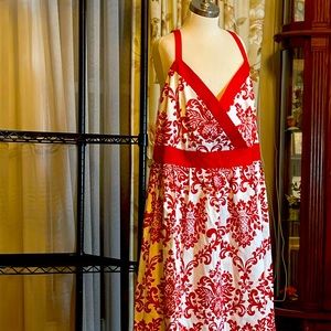 PS Style Red and White Party or Wedding Guest Dress - Size 18W